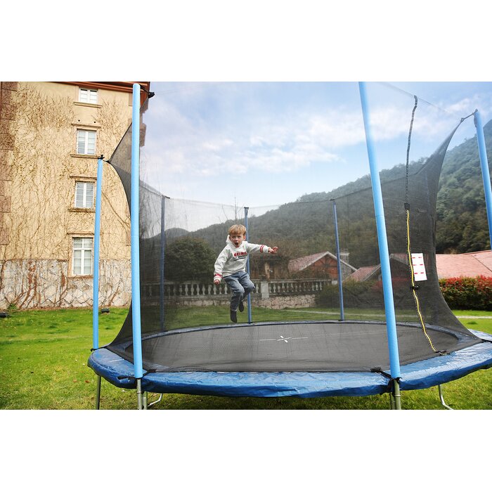 Super Jumper AirBound 10' Round Trampoline With Safety Enclosure ...